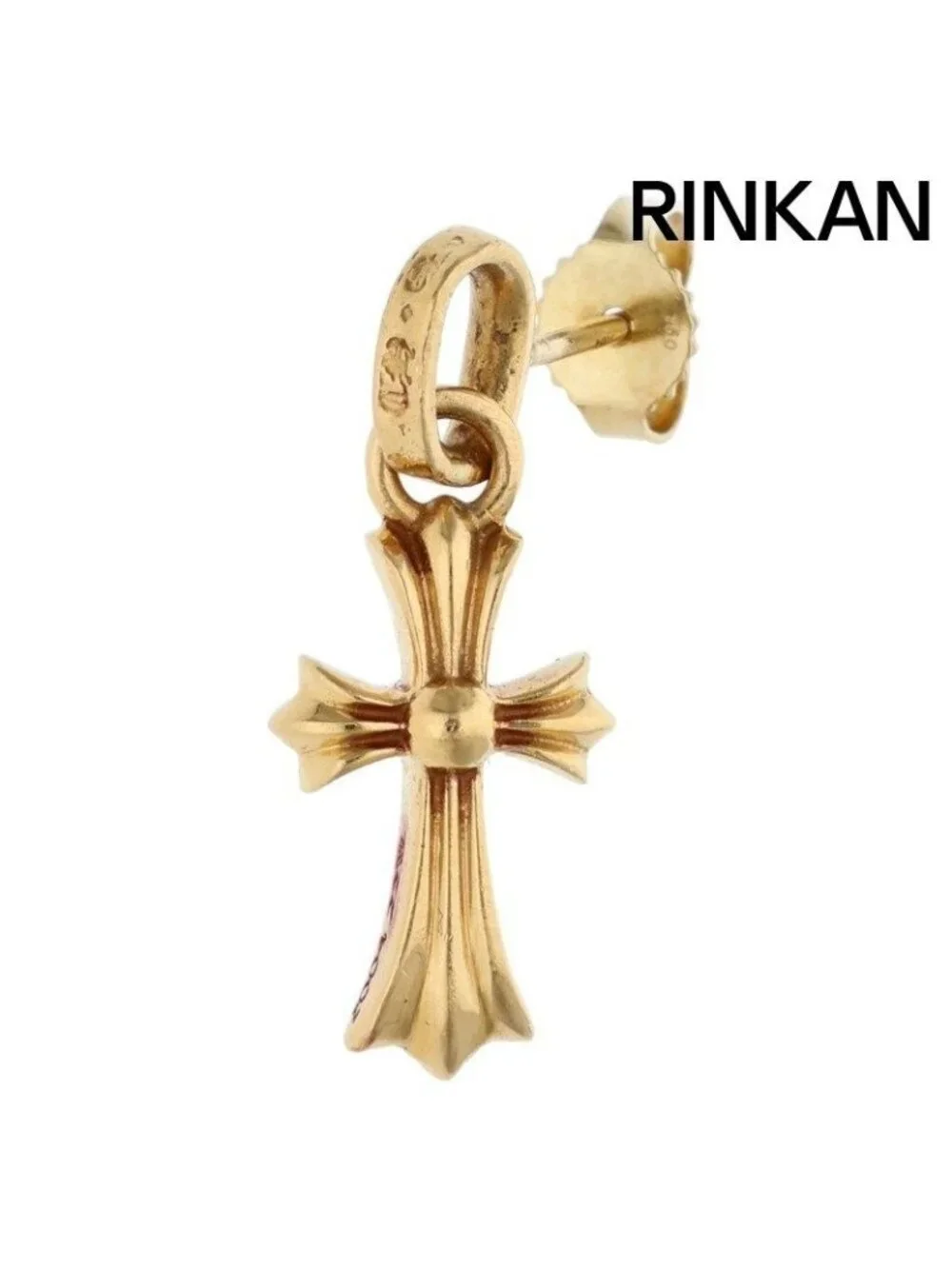 Chrome Hearts 22k Bby Pprchn 22k Baby Fat Drop Gold Earrings